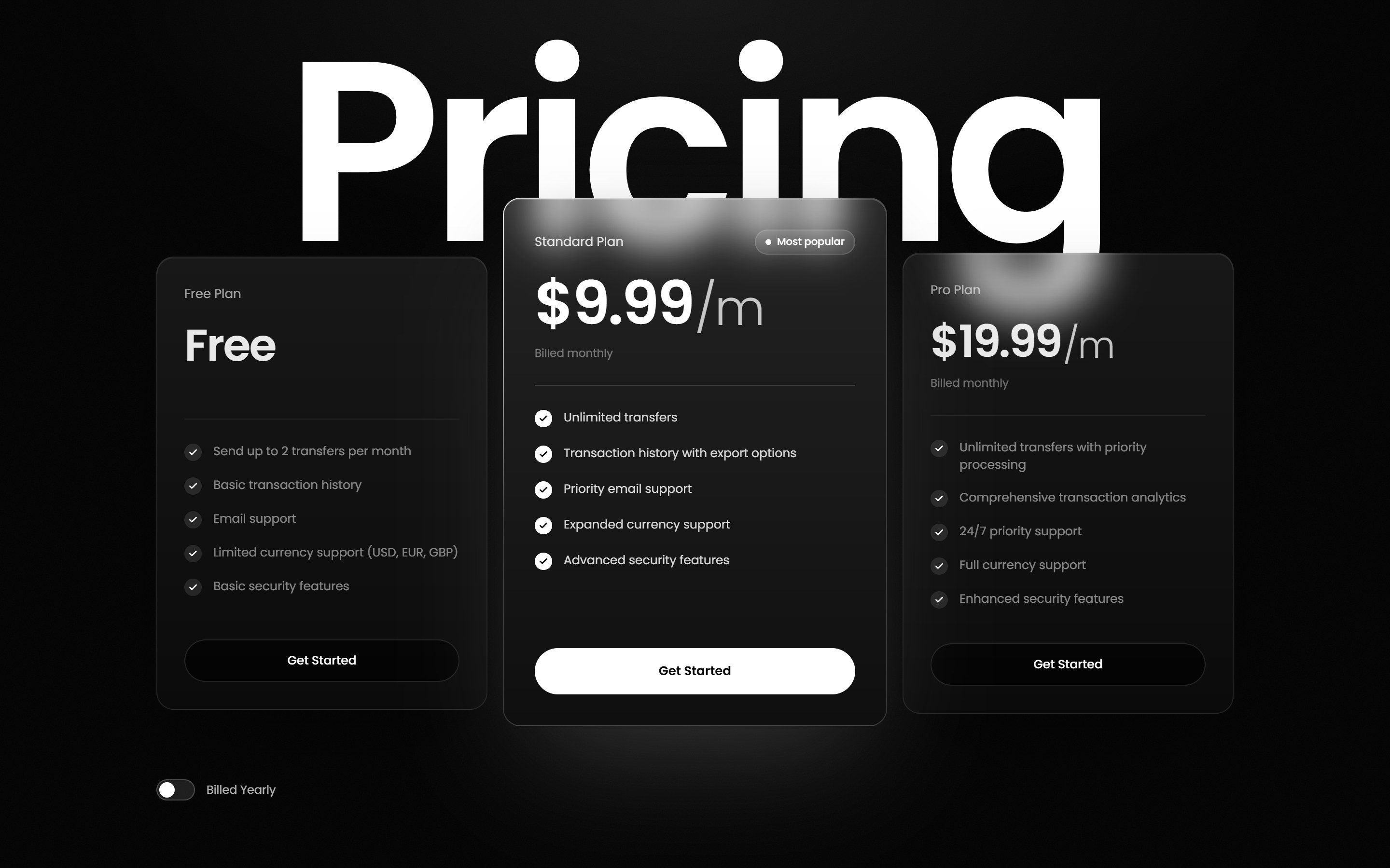 Kinetic Service Pricing React component