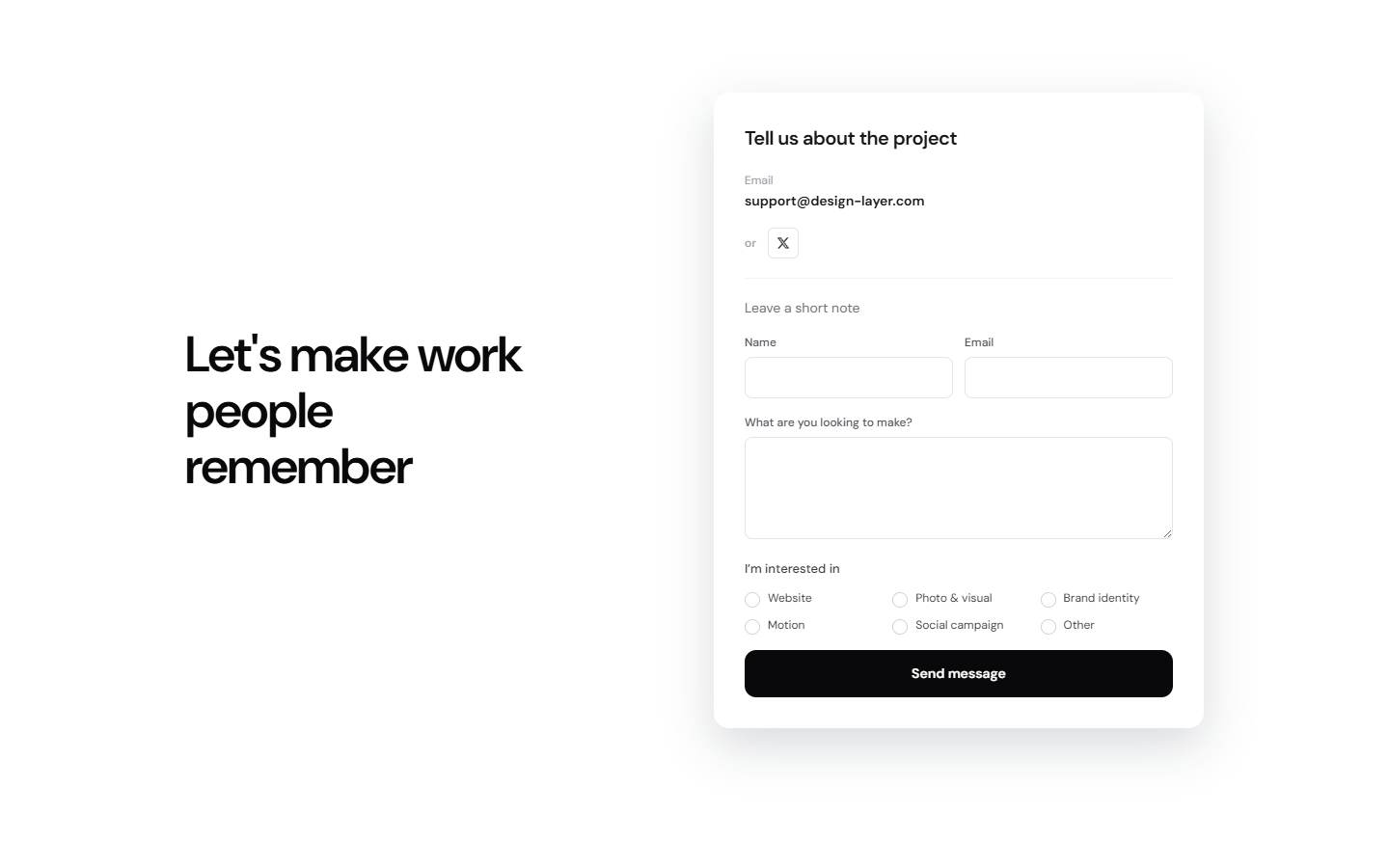 Morph Portfolio Contact