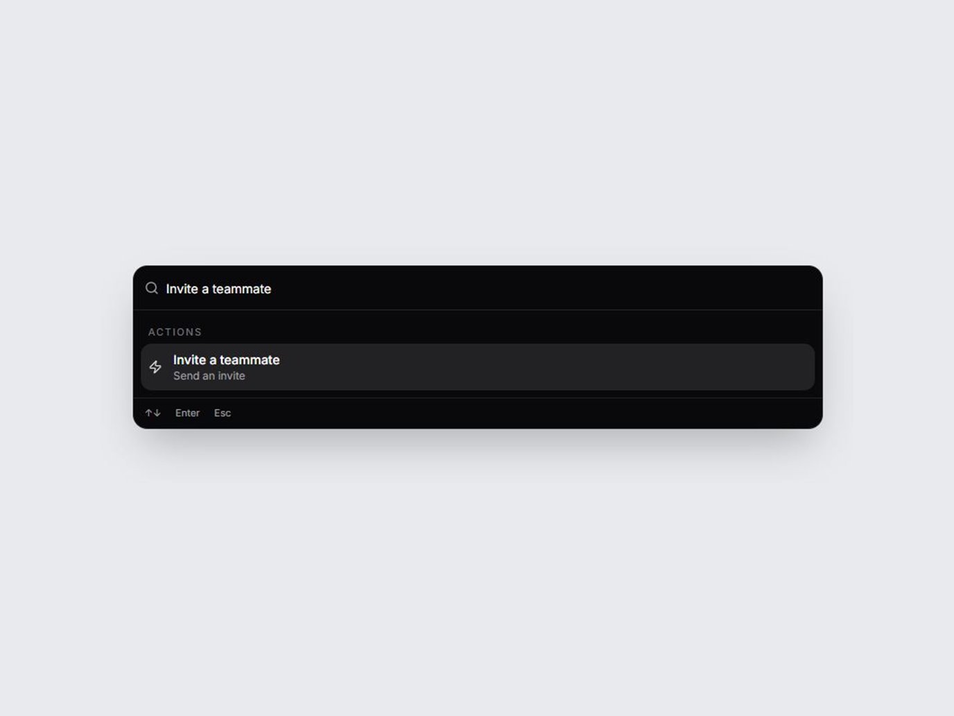 Spring Command Palette React component