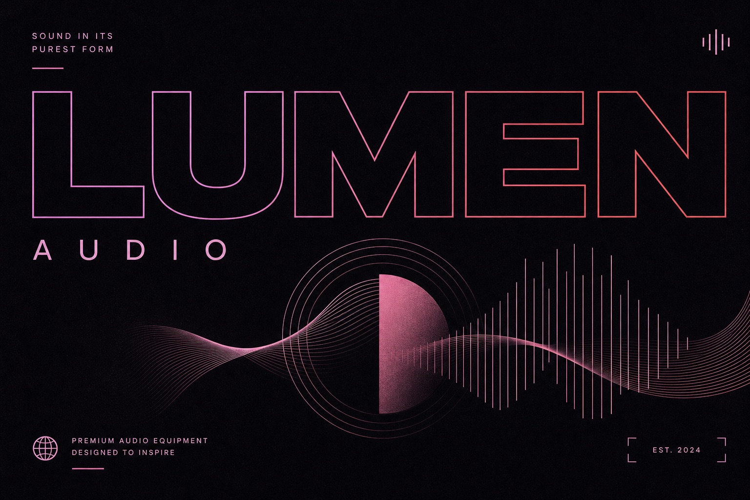 Lumen Audio ブランドワードマーク
