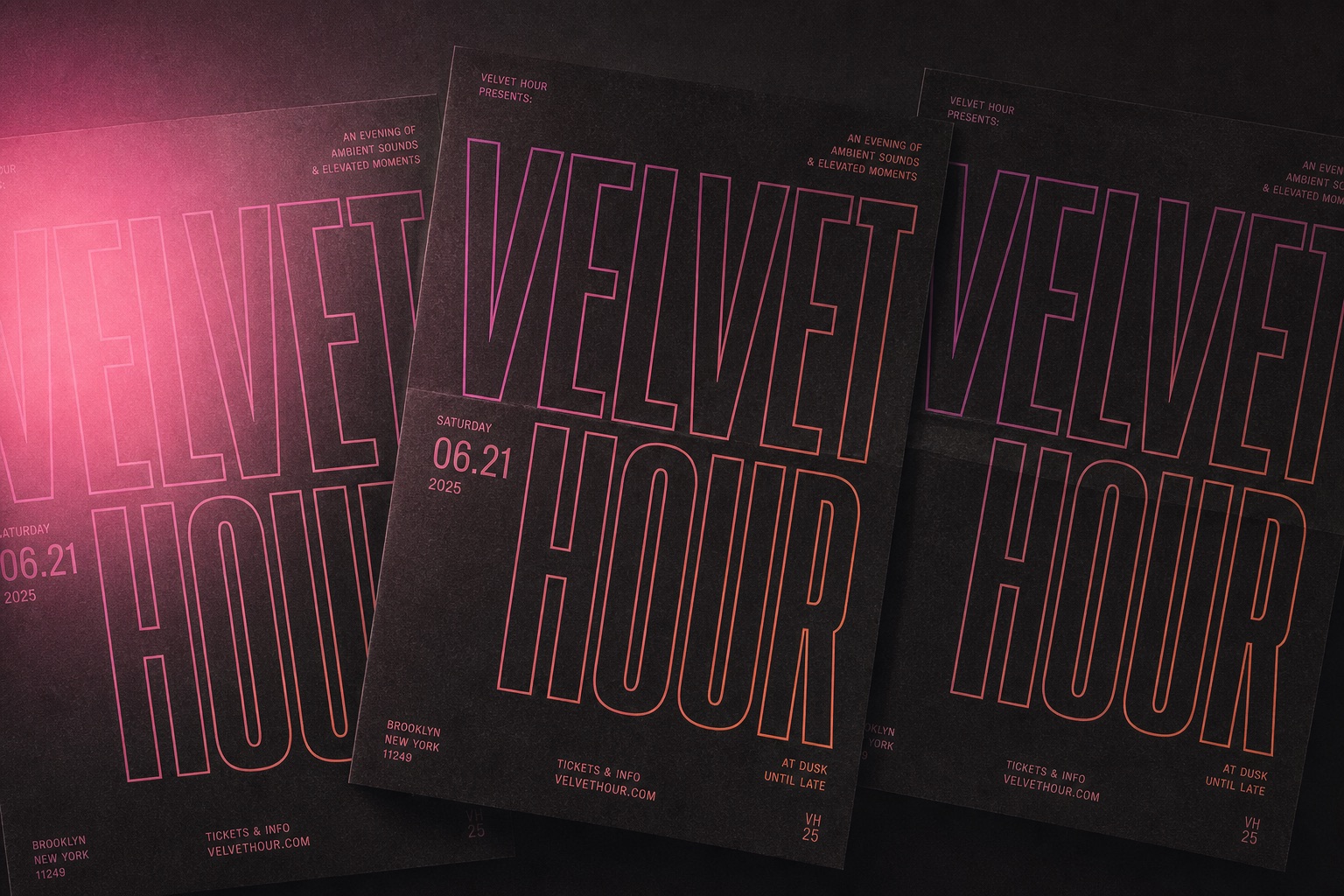 Velvet Hour ポスターシリーズ